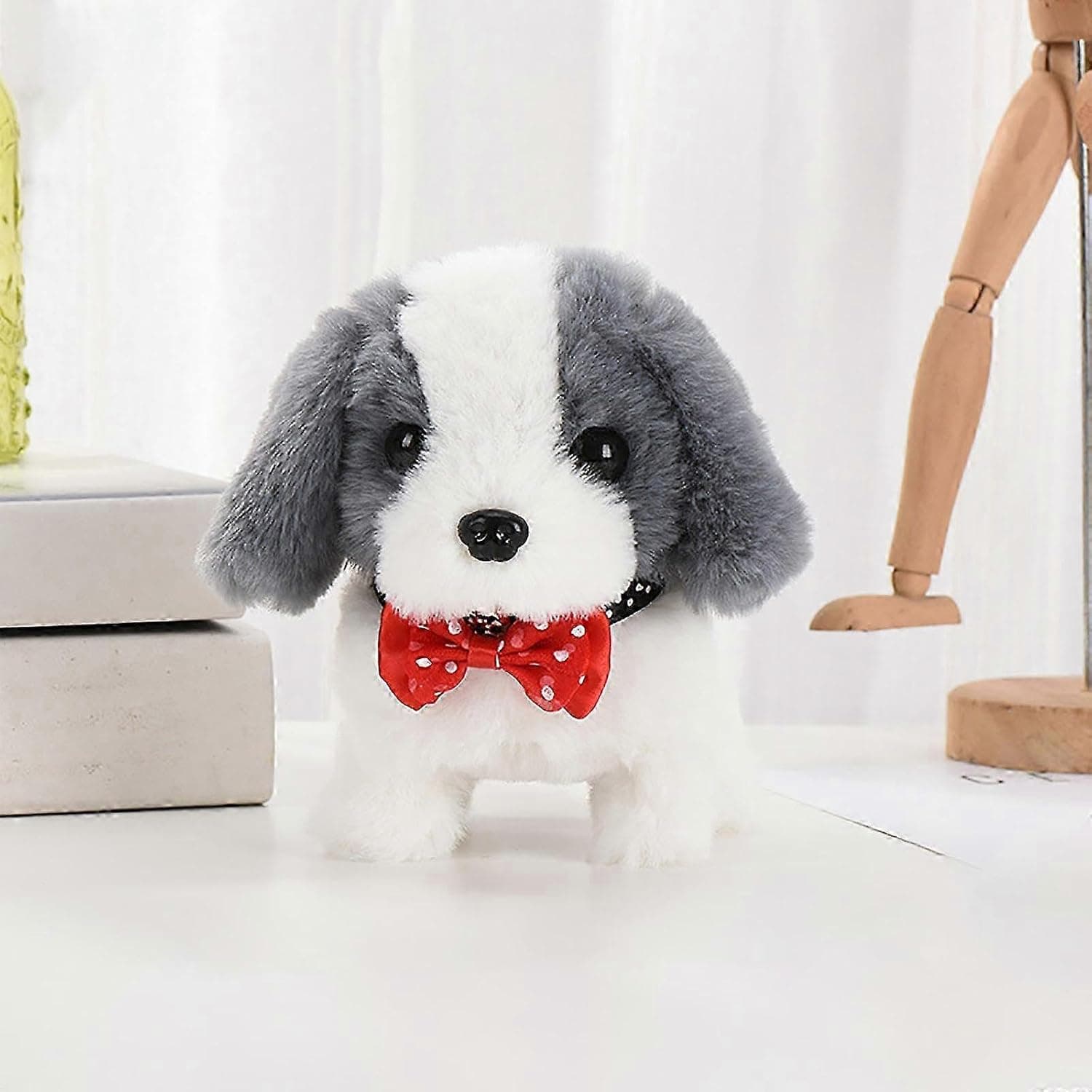 GRAY & WHITE DOG